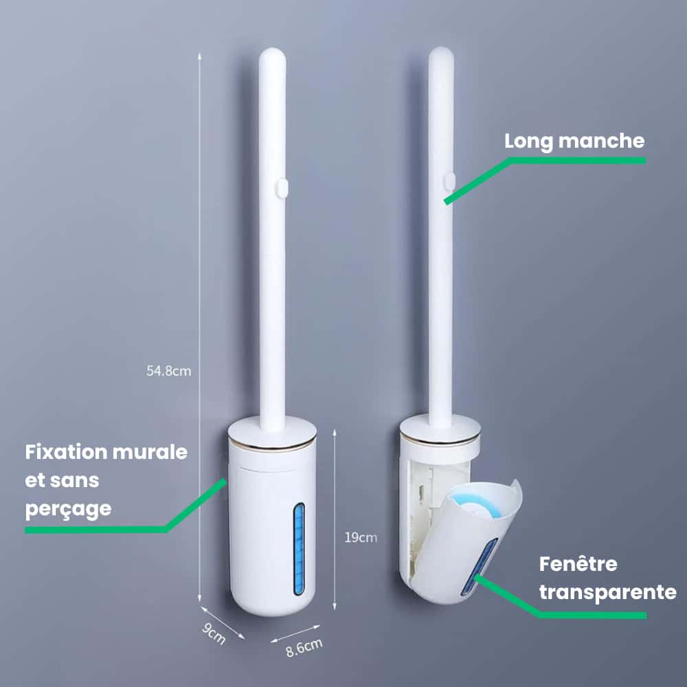 FlushBross™ - Brosse WC Jetable avec Recharges