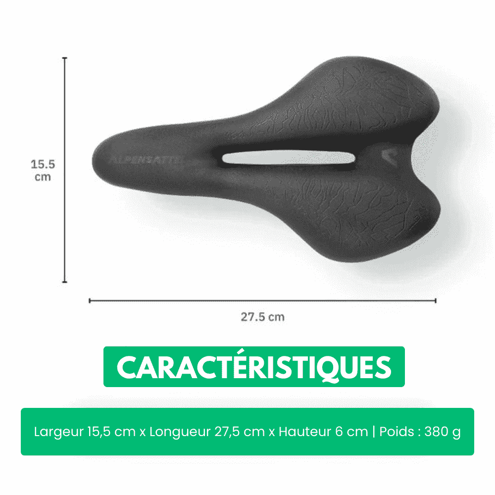 AlpenRide™ – Selle Ergonomique pour Cyclistes
