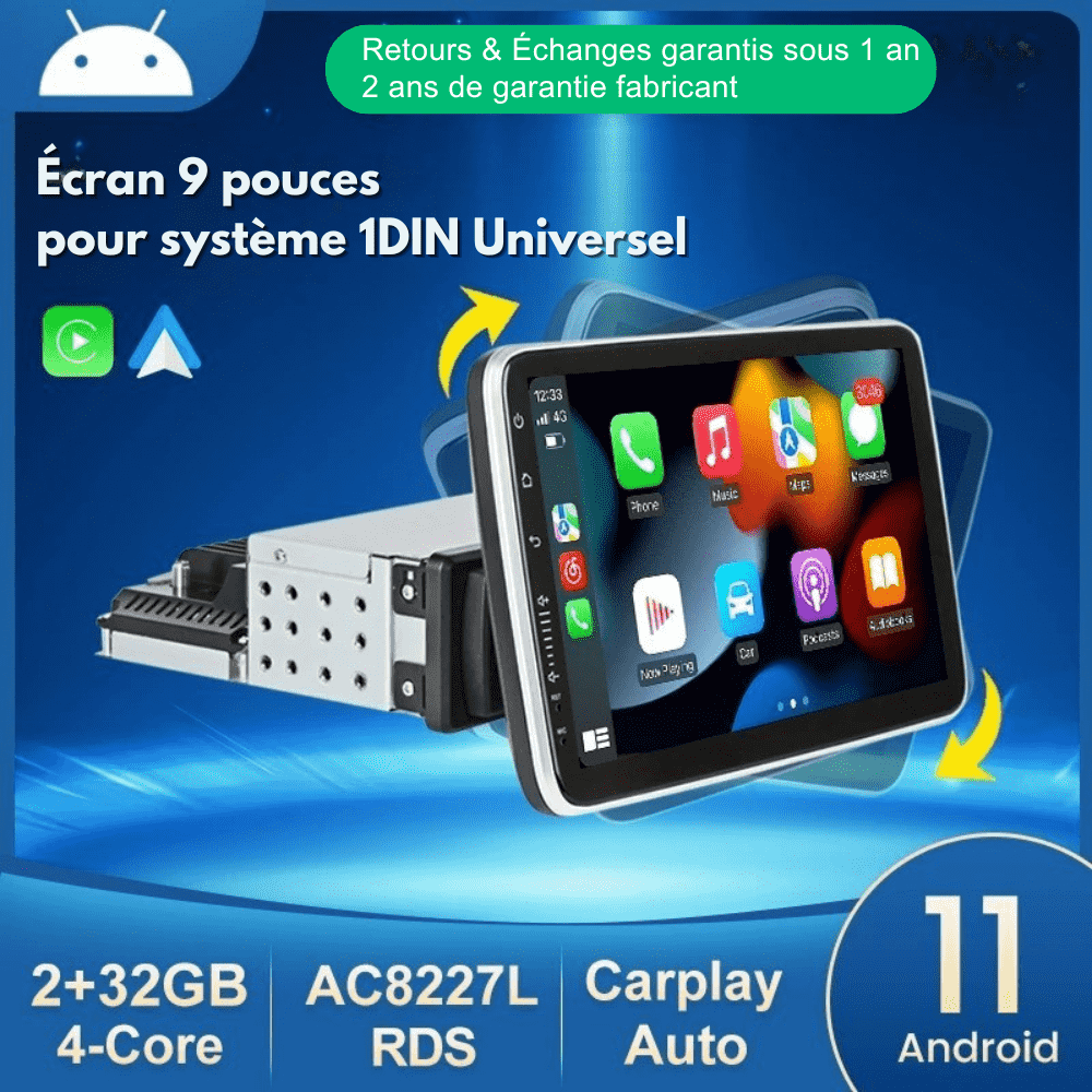 EvoPlay™ - CarPlay Autoradio Universel Bluetooth