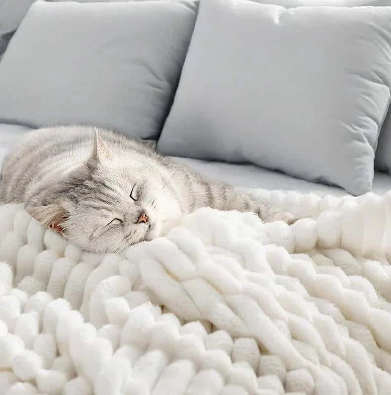 CuddleCloud™ - Couverture Polaire Douillette