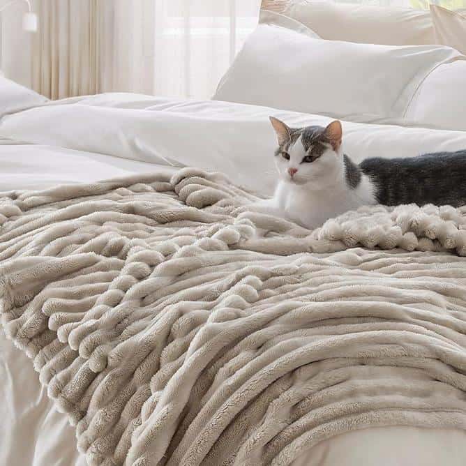 CuddleCloud™ - Couverture Polaire Douillette