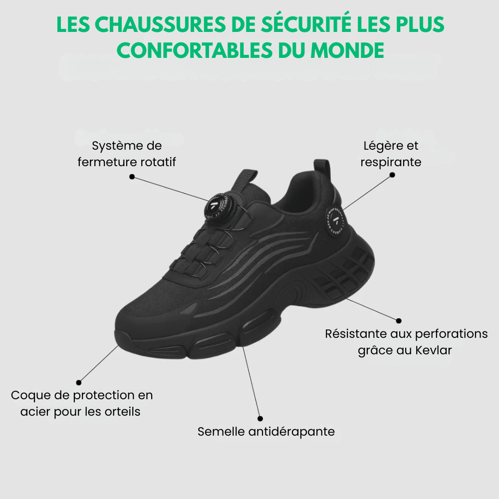 Clickrs™ - Baskets De Sécurité Ultra Confort Et Résistantes
