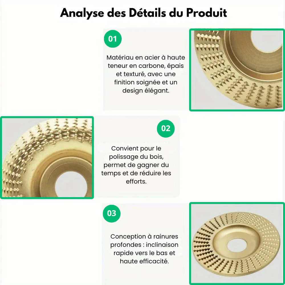 Disqueo™ - Kit De Disques Ponçage Et Sculpture Bois