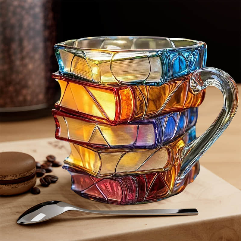 TomeTasse™ - Un mug 3D qui fait briller votre bibliothèque