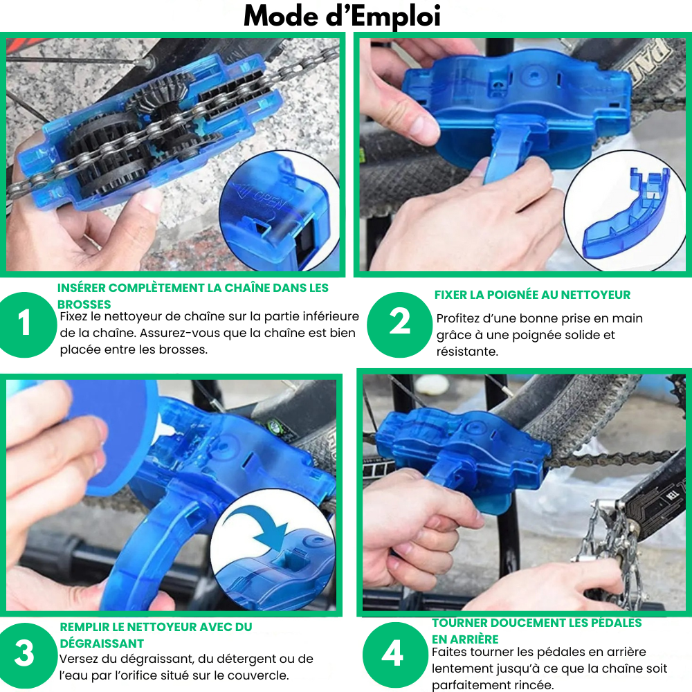 BikeBrush™ - Kit De Nettoyage Pour Chaine Vélo