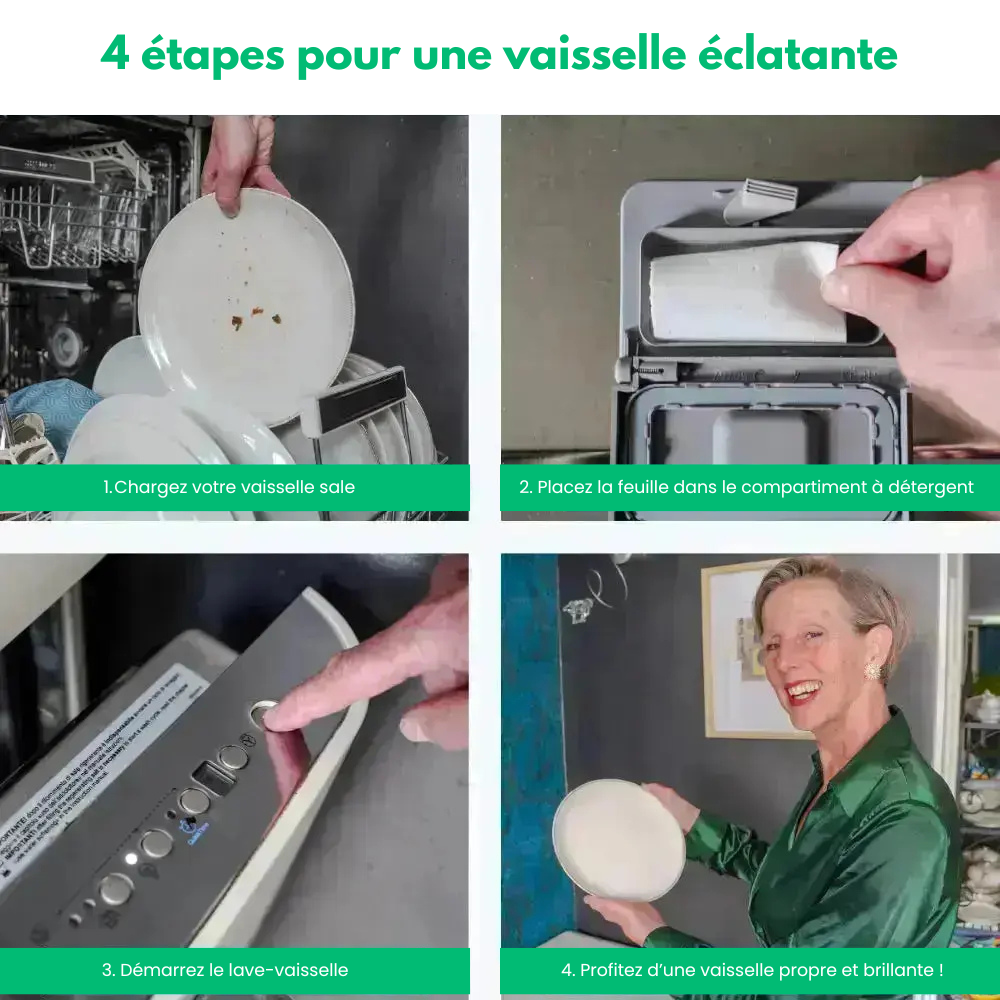 DishDrop™ - Propre, sans plastique, pour votre vaisselle