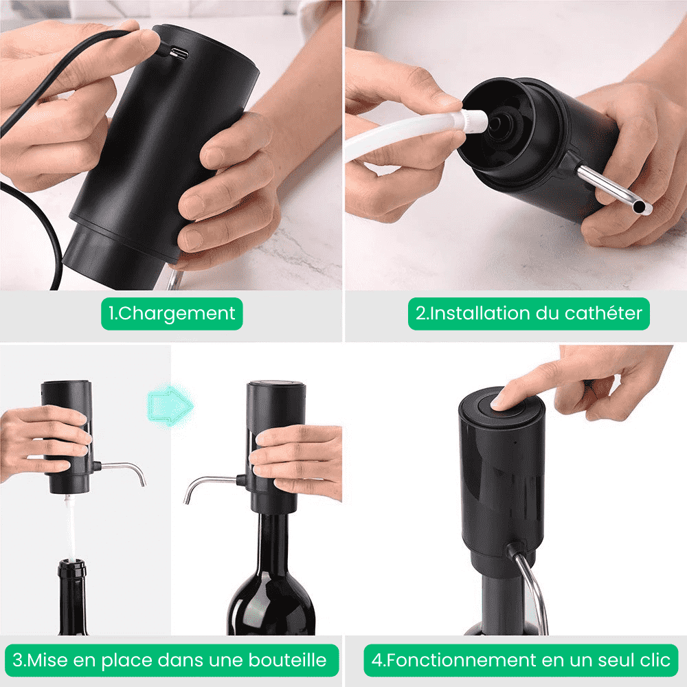 Velveno™ - Distributeur Aérateur De Vin Électrique