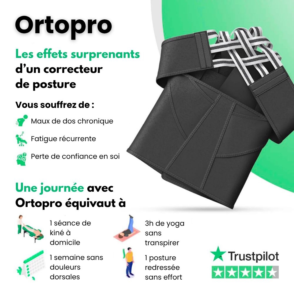 Ortopro™ - Correcteur De Posture Anti-Douleur