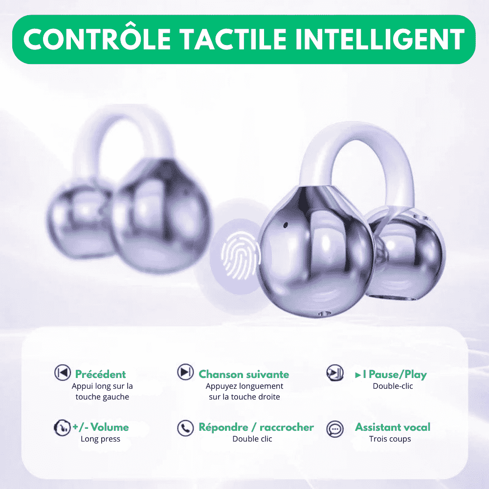 Vocalis™ - Écouteurs Bluetooth Clip-On