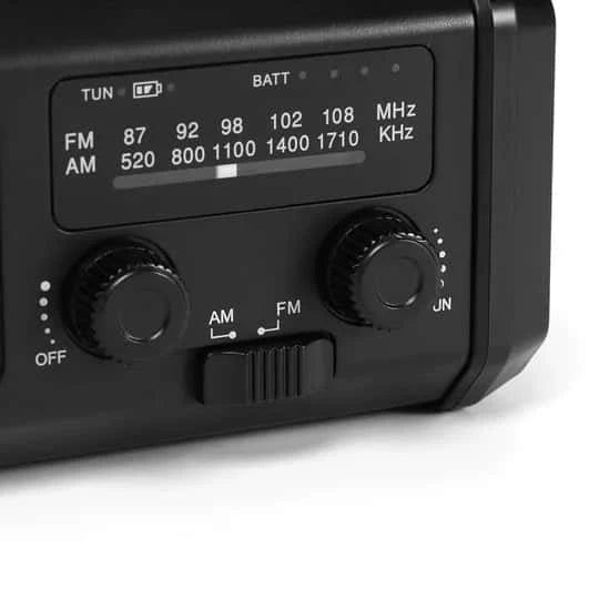 PowerAlert™ - Radio d'urgence Batterie Intégrée