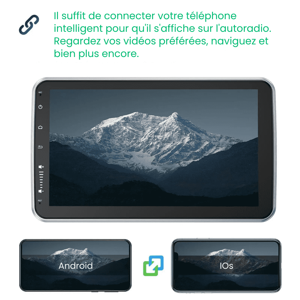 EvoPlay™ - CarPlay Autoradio Universel Bluetooth