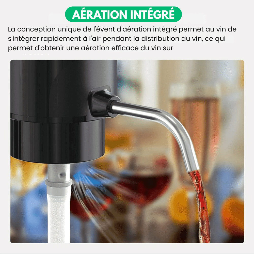 Velveno™ - Distributeur Aérateur De Vin Électrique