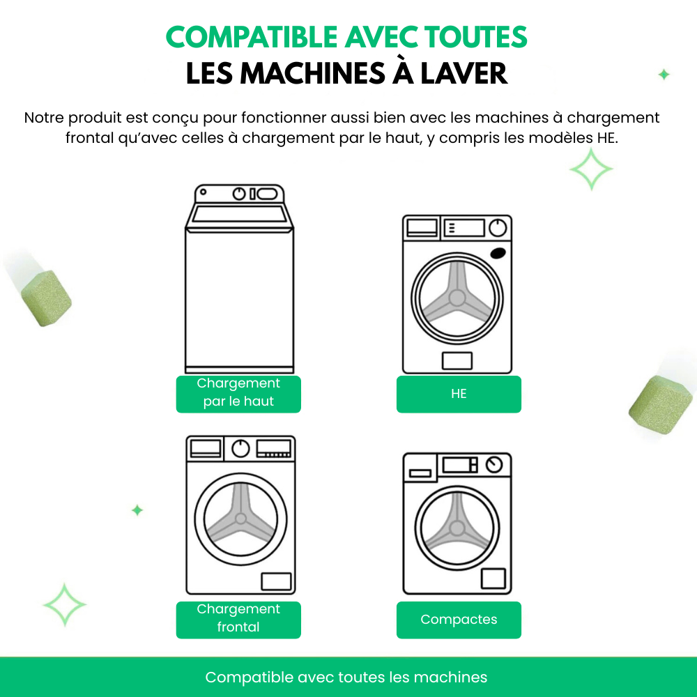 DrumFresh™ - Nettoyant Anti-Odeurs Et Poils Pour Lave-Linge