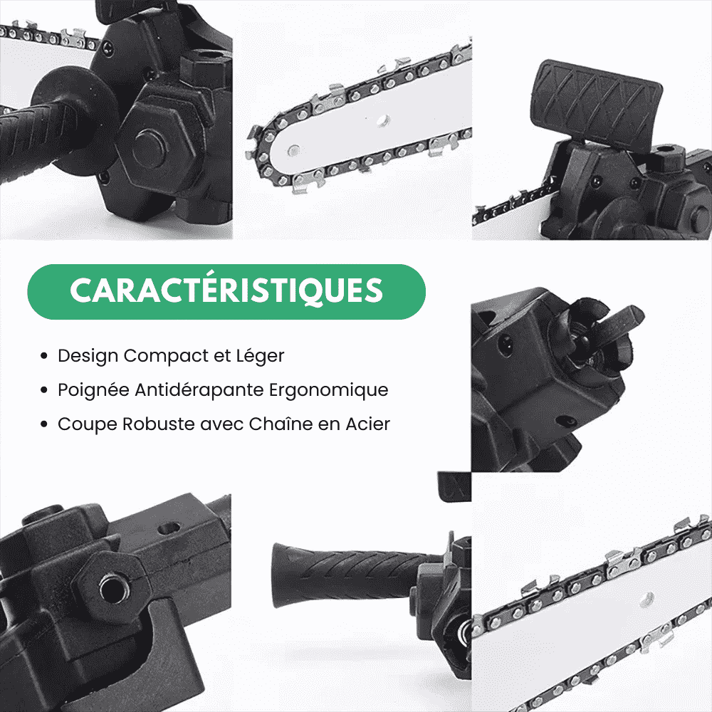 CraftSaw™ - Transformez Votre Perceuse en Tronçonneuse