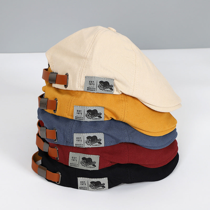 Angiales - Béret Homme en Coton Ajustable
