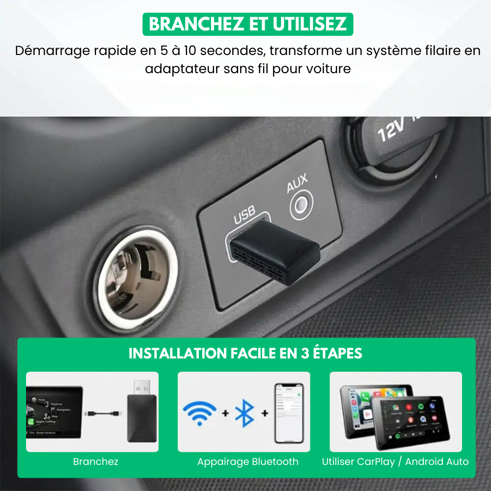 Mobilink™ - Clé CarPlay IOS & Android