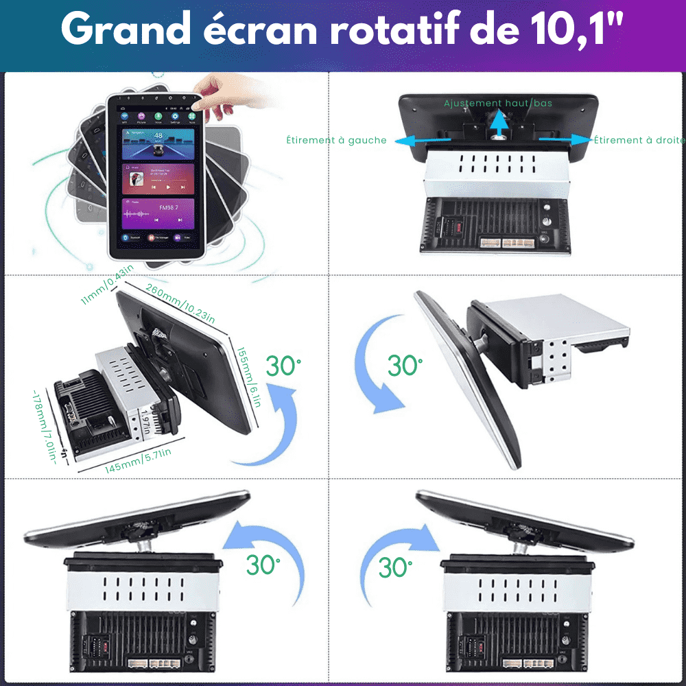 EvoPlay™ - CarPlay Autoradio Universel Bluetooth