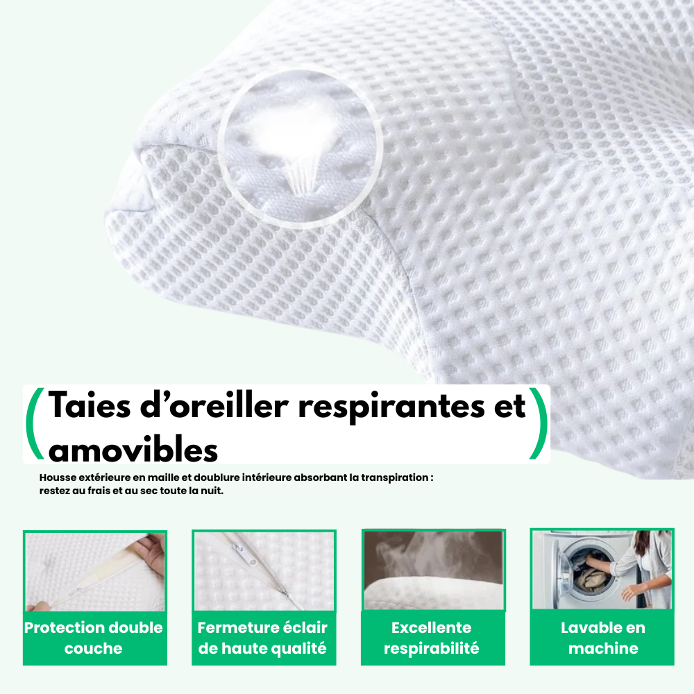 Lunava™ - Oreiller Cervical Mémoire de Forme