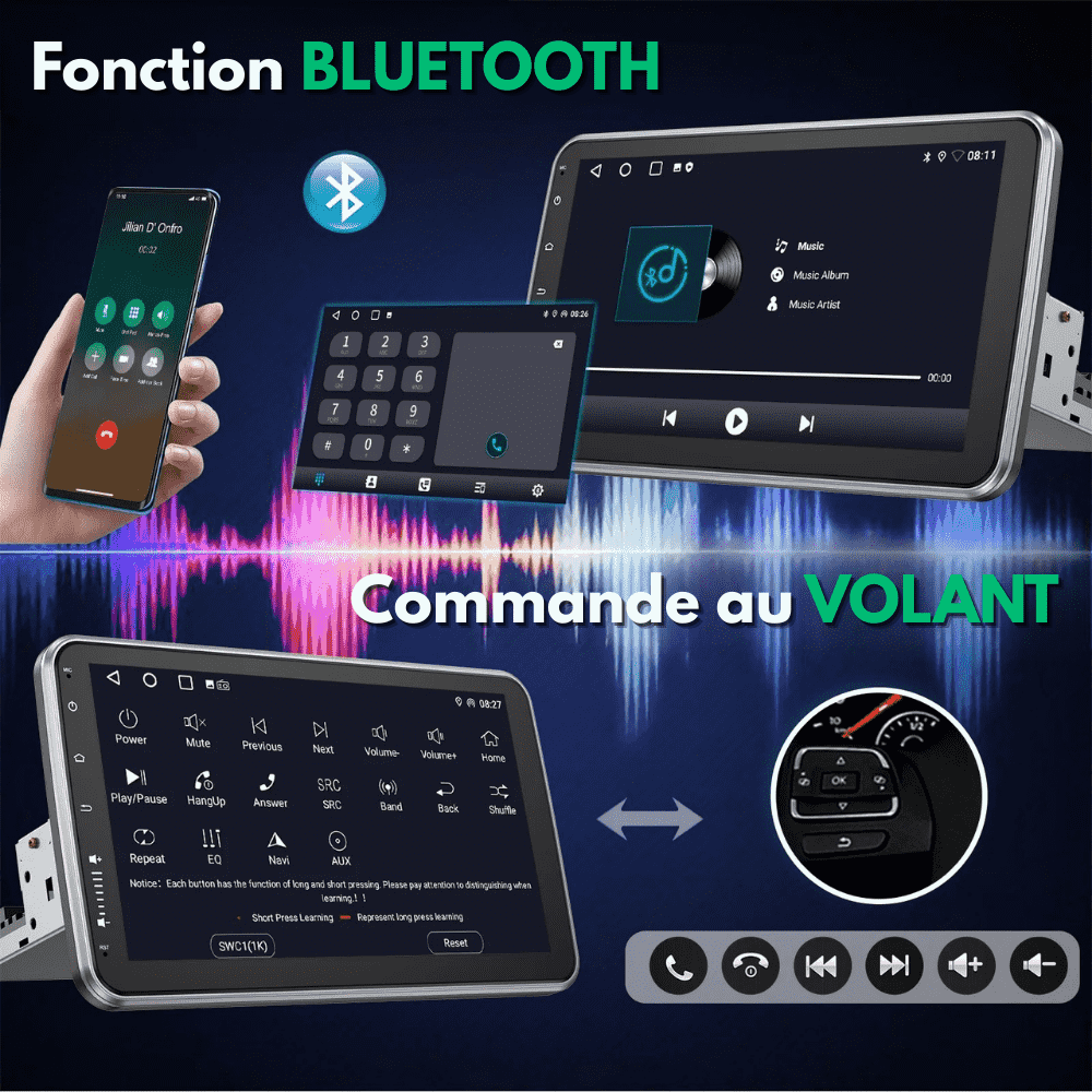 EvoPlay™ - CarPlay Autoradio Universel Bluetooth