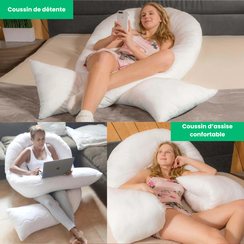 SomniFlex™ - Le Coussin 2-En-1 Pour Un Sommeil Profond Et Réparateur