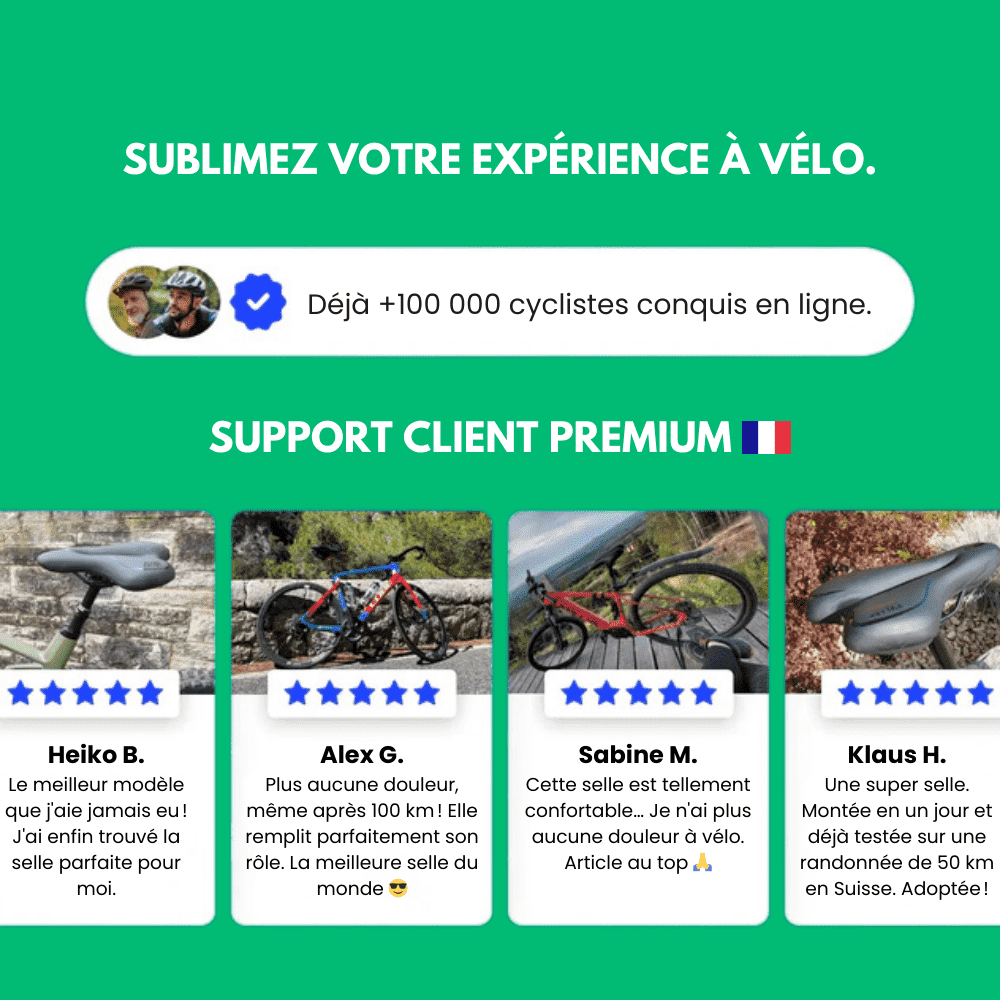 AlpenRide™ – Selle Ergonomique pour Cyclistes