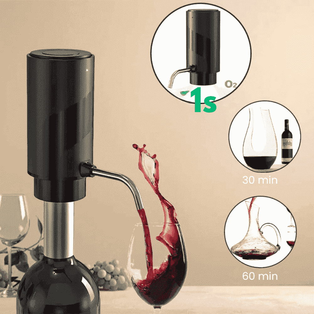 Velveno™ - Distributeur Aérateur De Vin Électrique