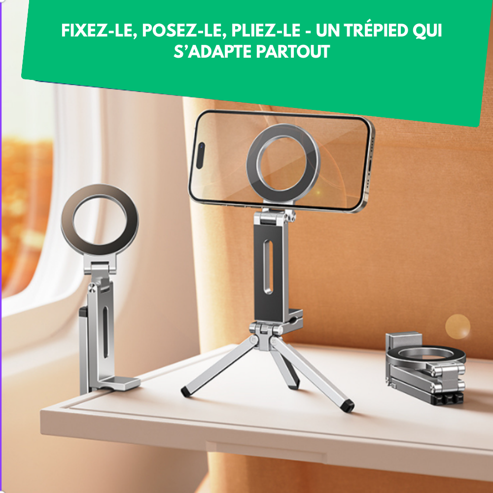 TripGrip™ - Mini Trépied Pro Aimenté
