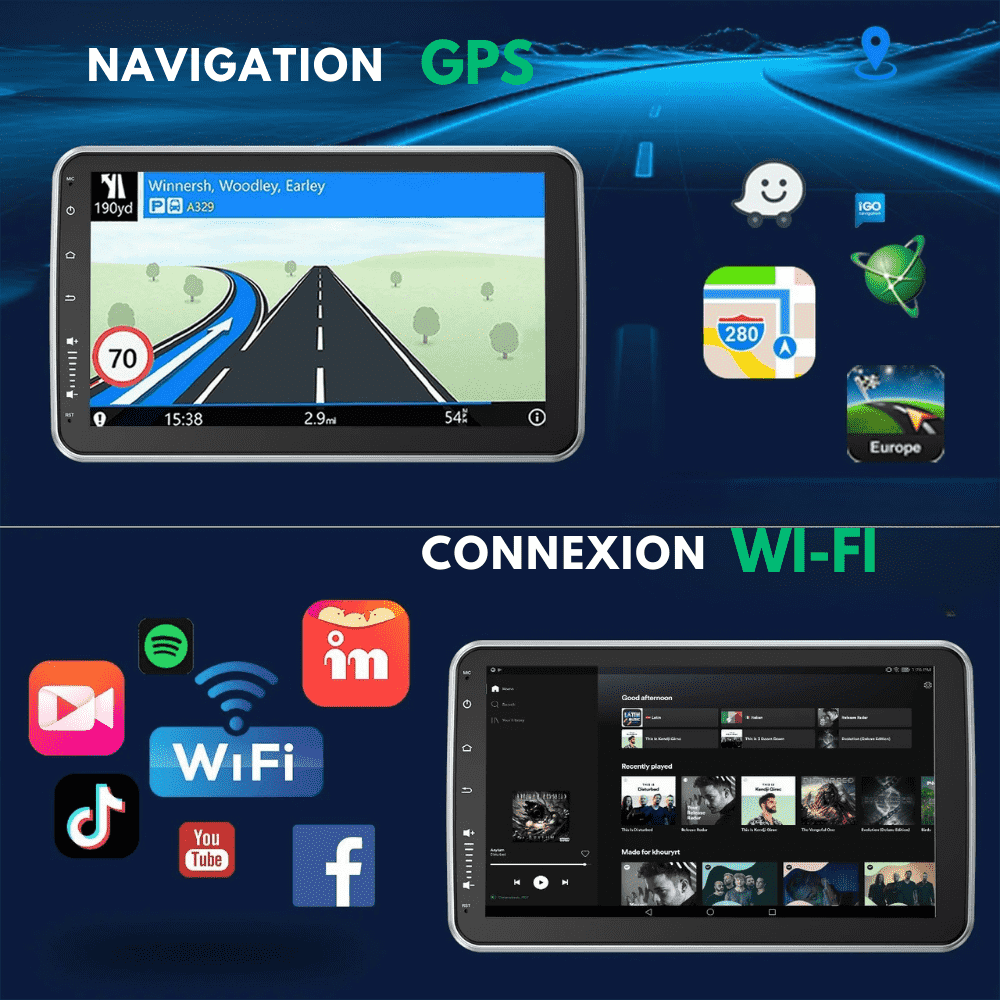 EvoPlay™ - CarPlay Autoradio Universel Bluetooth