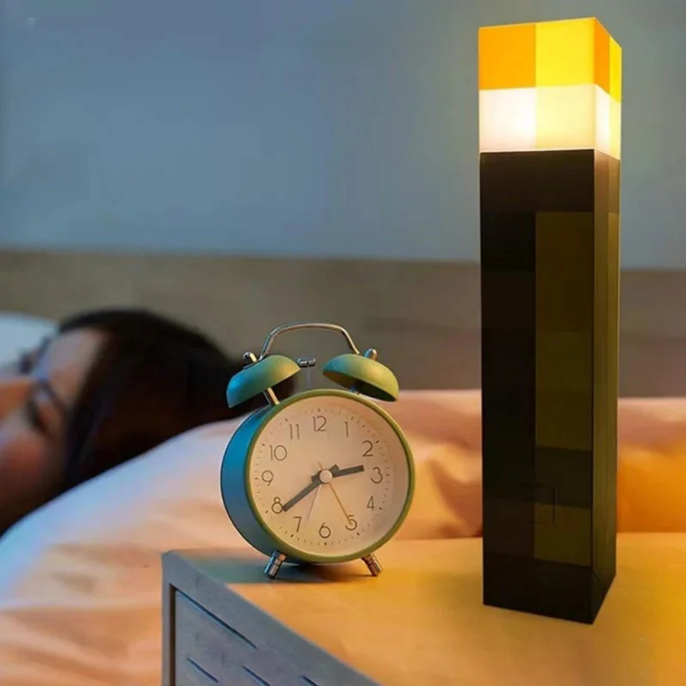 PixelTorch™ - Lampe Torche Minecraft Rechargeable