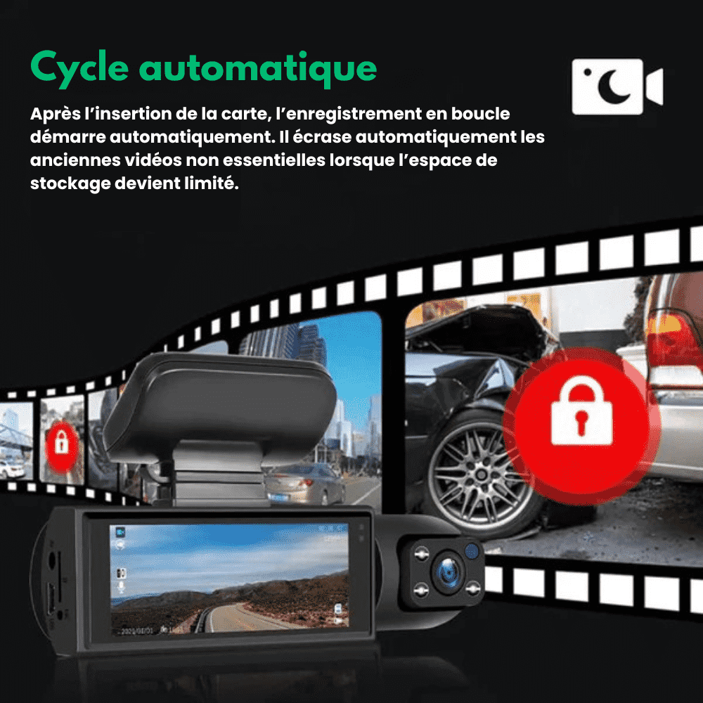 RoadCam™ - Caméra embarquée HD pour voiture