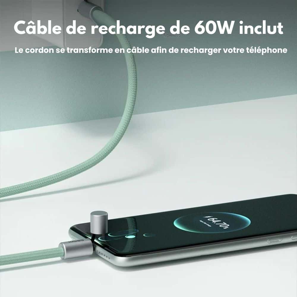 SmartCord™ - Le cordon de téléphone 2en1