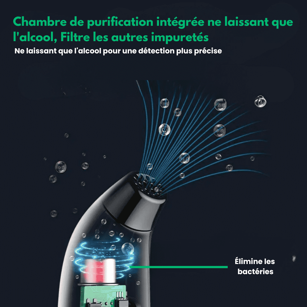 AlcoCheck™ - Éthylomètre Électronique Réutilisable