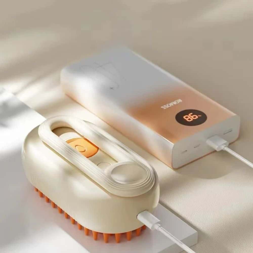 VapeoPet™ - Brosse Vapeur Nettoyage et Détente Animale