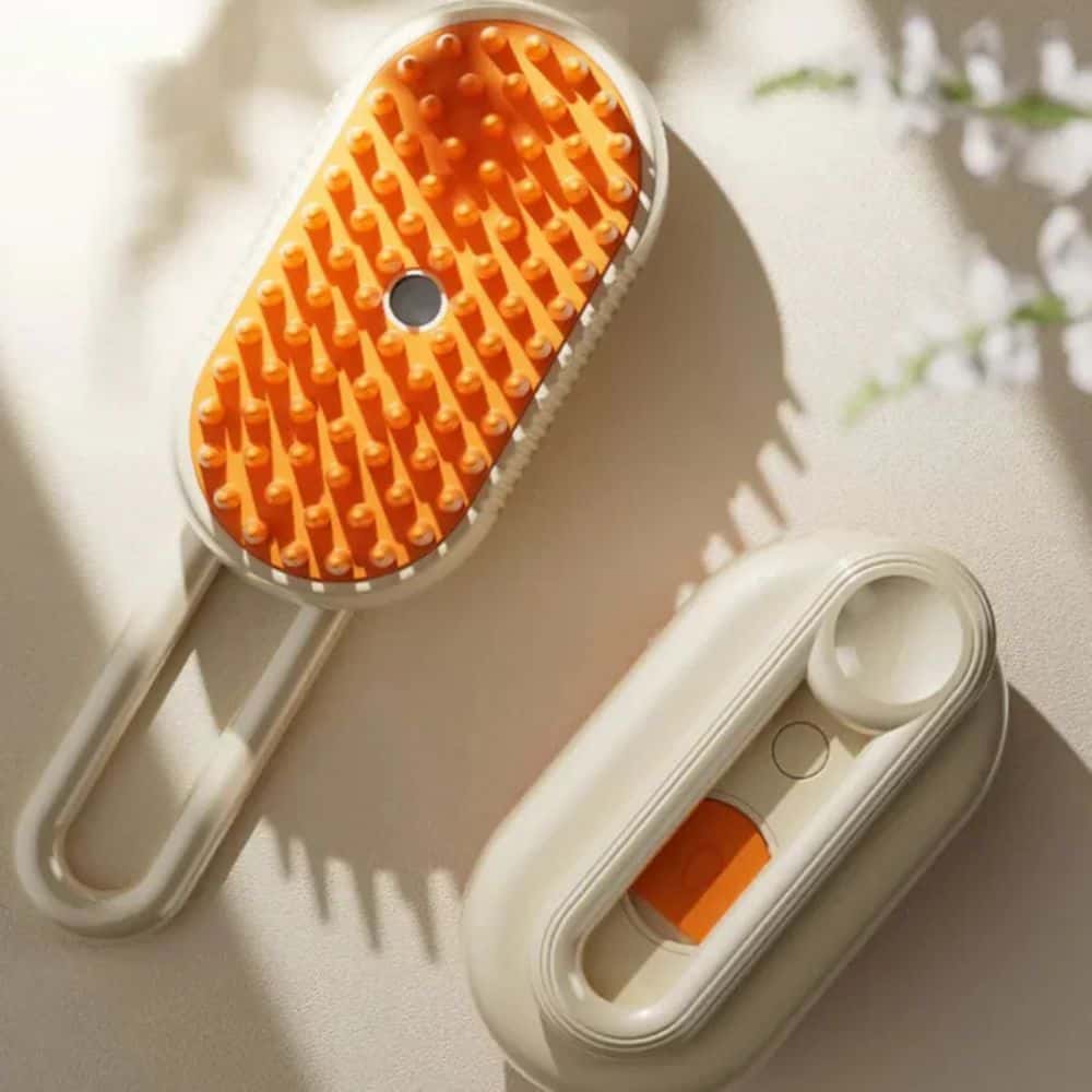 VapeoPet™ - Brosse Vapeur Nettoyage et Détente Animale