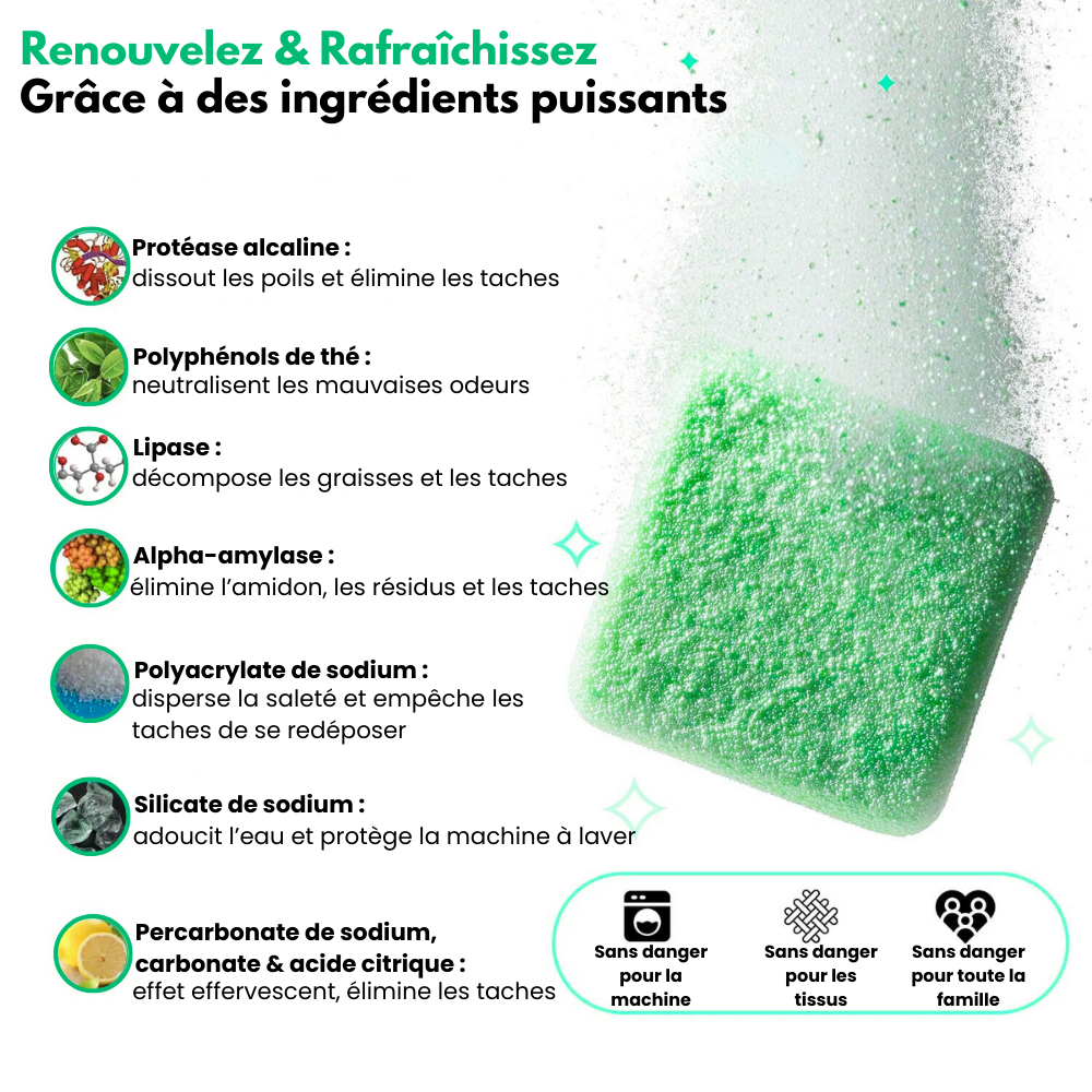 DrumFresh™ - Nettoyant Anti-Odeurs Et Poils Pour Lave-Linge