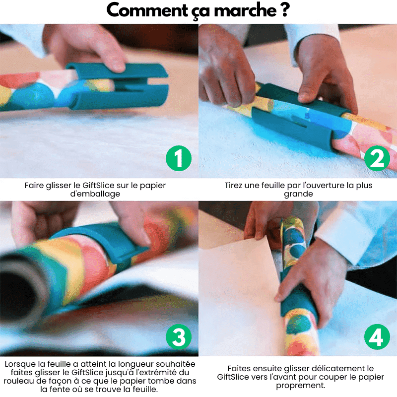 GiftSlice™ - Coupe Papier Cadeaux