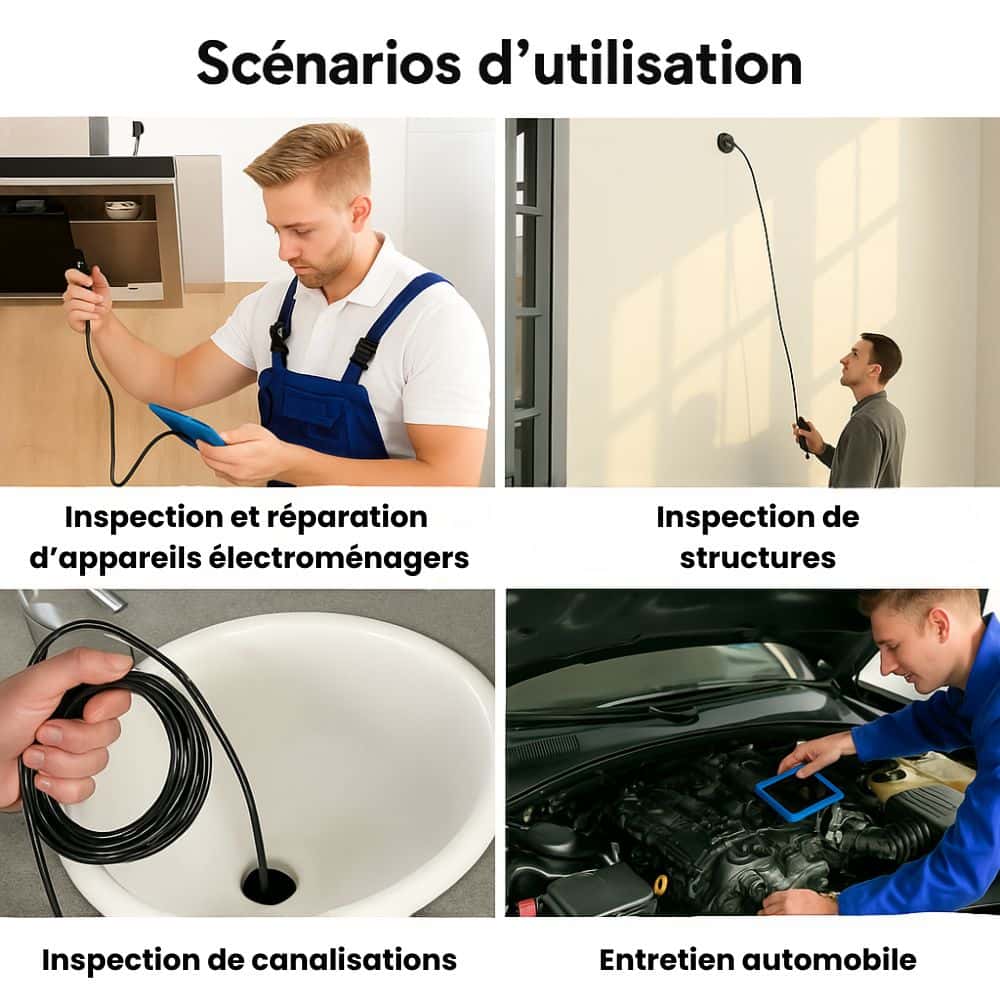 ScopeCam™ - Caméra Endoscope Haute Définition 2M