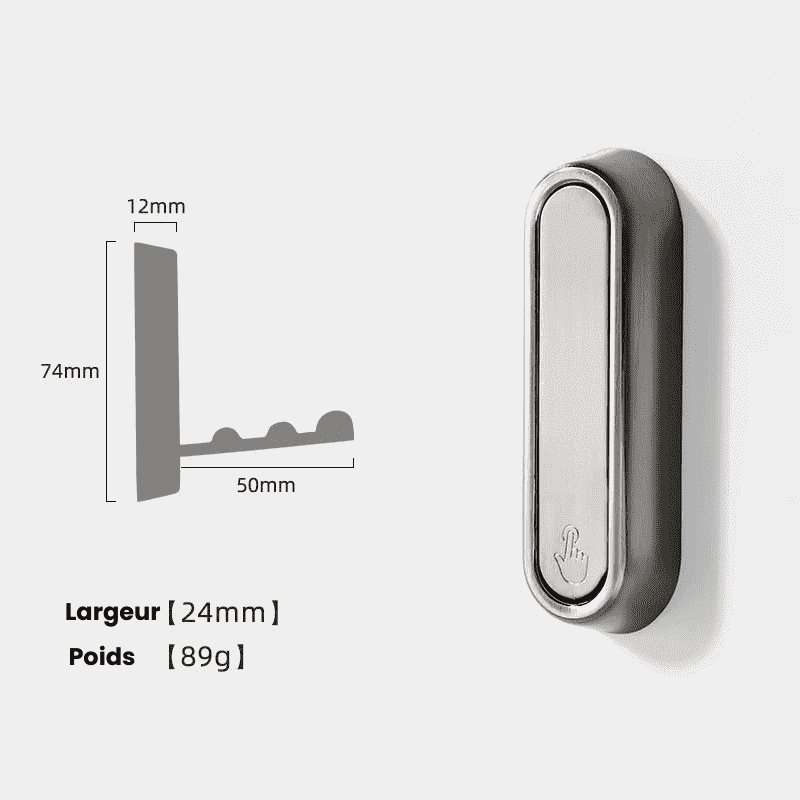 ZyHook™ - Crochet repliable Push & Lock