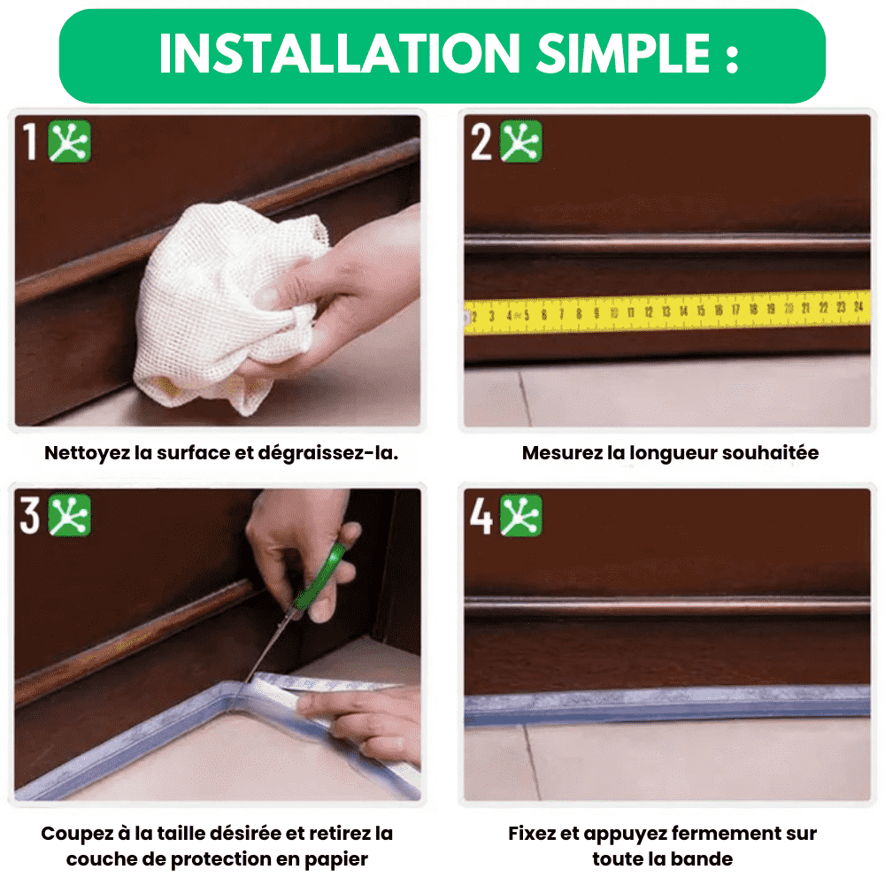 GrippTek™ - Ruban anti-courant d’air auto-adhésif