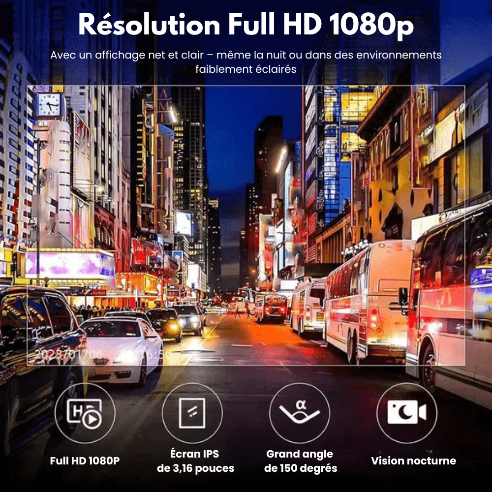 RoadCam™ - Caméra embarquée HD pour voiture
