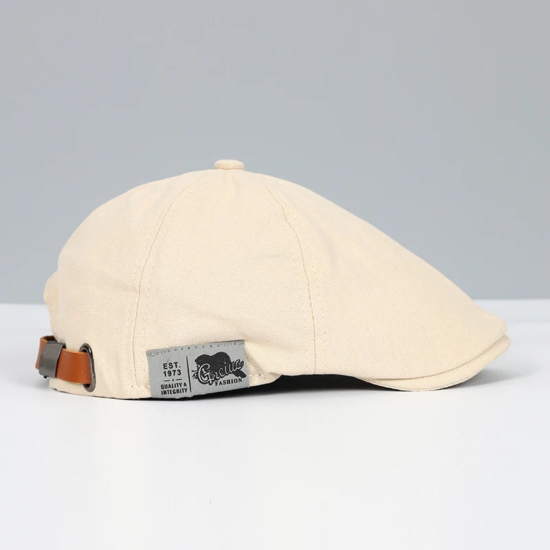 Angiales - Béret Homme en Coton Ajustable