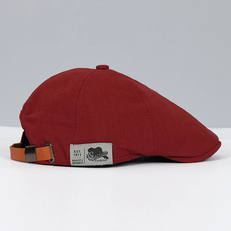 Angiales - Béret Homme en Coton Ajustable