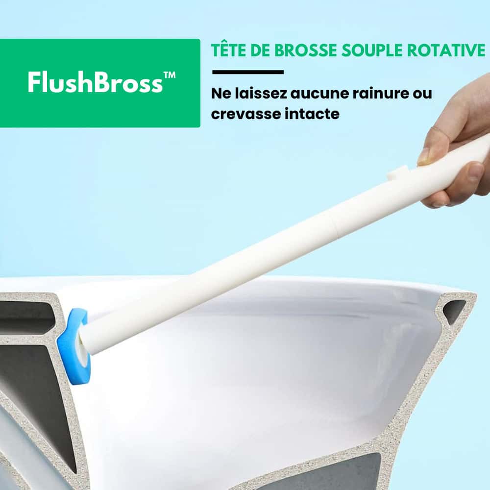 FlushBross™ - Brosse WC Jetable avec Recharges