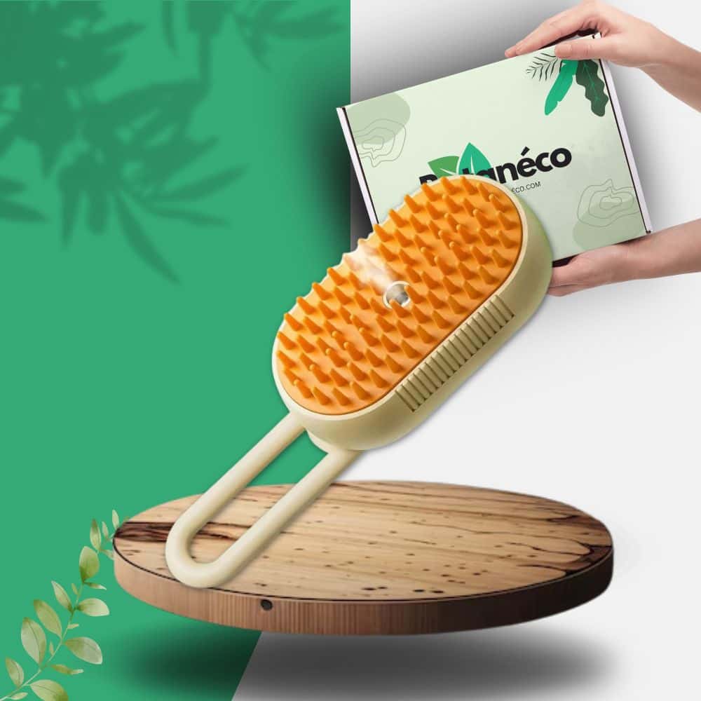 VapeoPet™ - Brosse Vapeur Nettoyage et Détente Animale