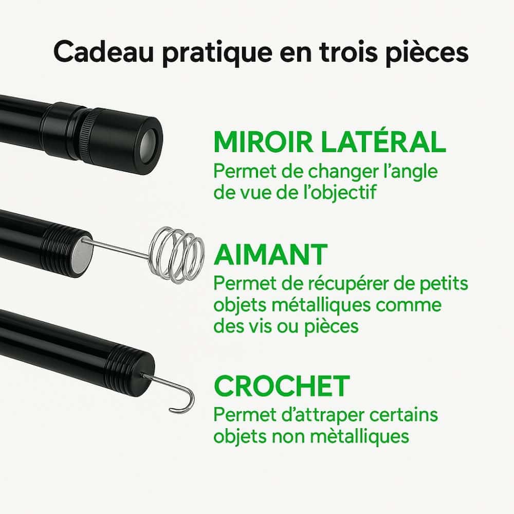 ScopeCam™ - Caméra Endoscope Haute Définition 2M
