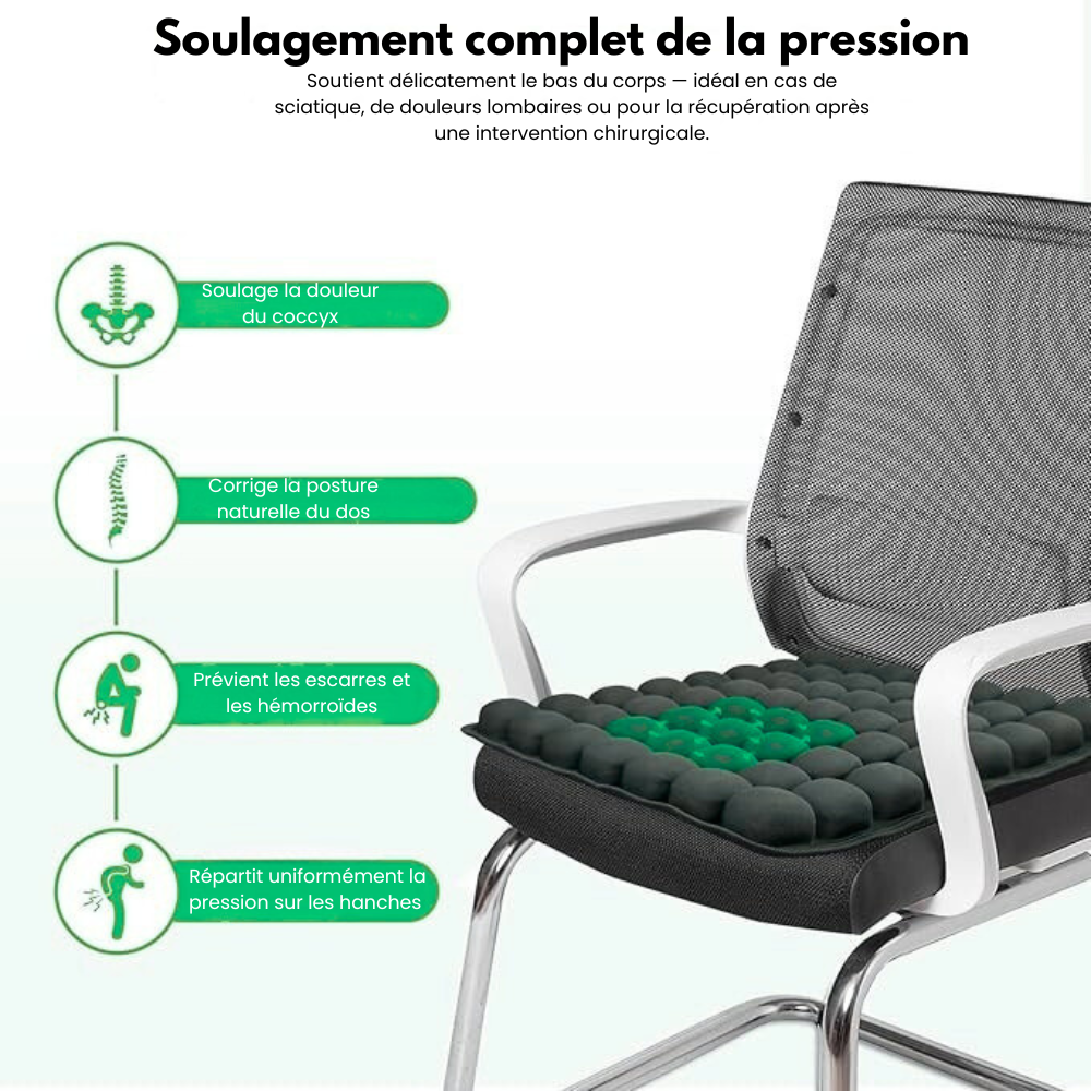 AeroPad™ - Coussin Gonflable Pour Sièges