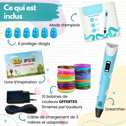 DreamPen™ - Kit Créatif stylo 3D