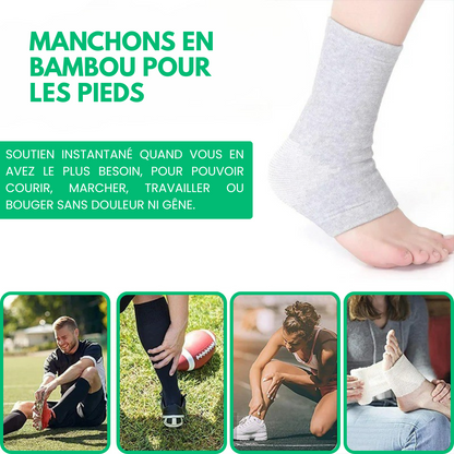 OneBamboo™ - Manchons Compression Bambou Antifatigue
