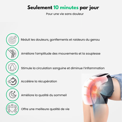 Theramure™ - Thérapie Genou Par Lumière Rouge, Chaleur Et Massage