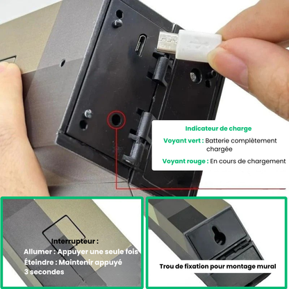 PixelTorch™ - Lampe Torche Minecraft Rechargeable